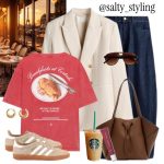 A White Blazer and Graphic Tee with Straight Jeans